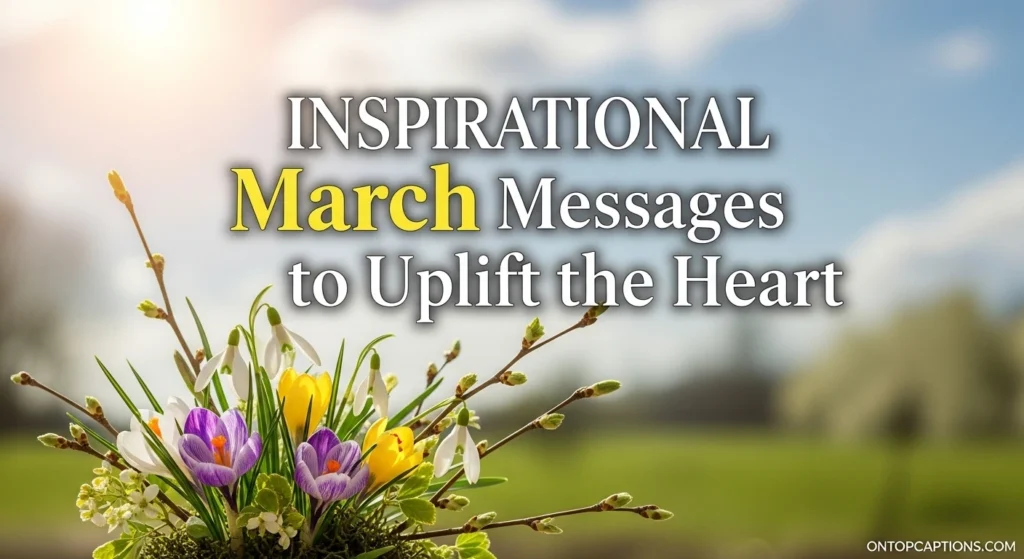Inspirational March Messages to Uplift the Heart