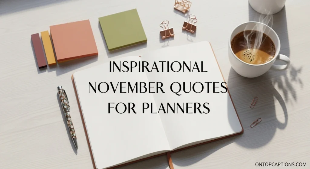 Inspirational November Quotes for Planners