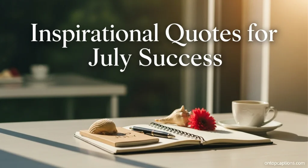 Inspirational Quotes for July Success