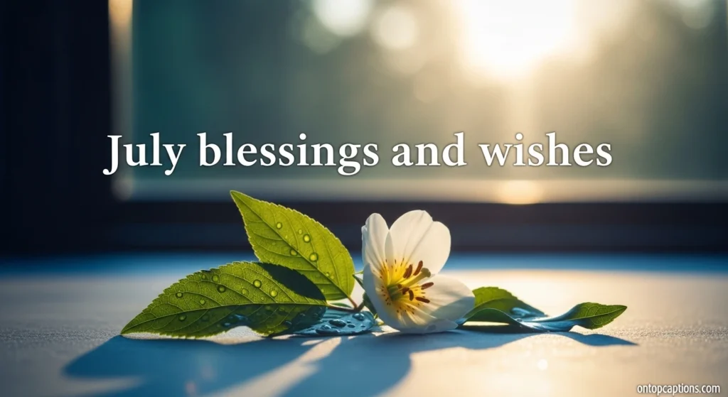 July blessings and wishes