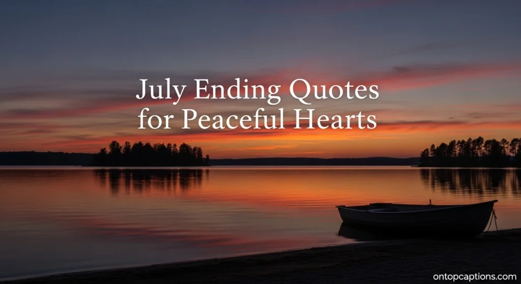 July Ending Quotes for Peaceful Hearts