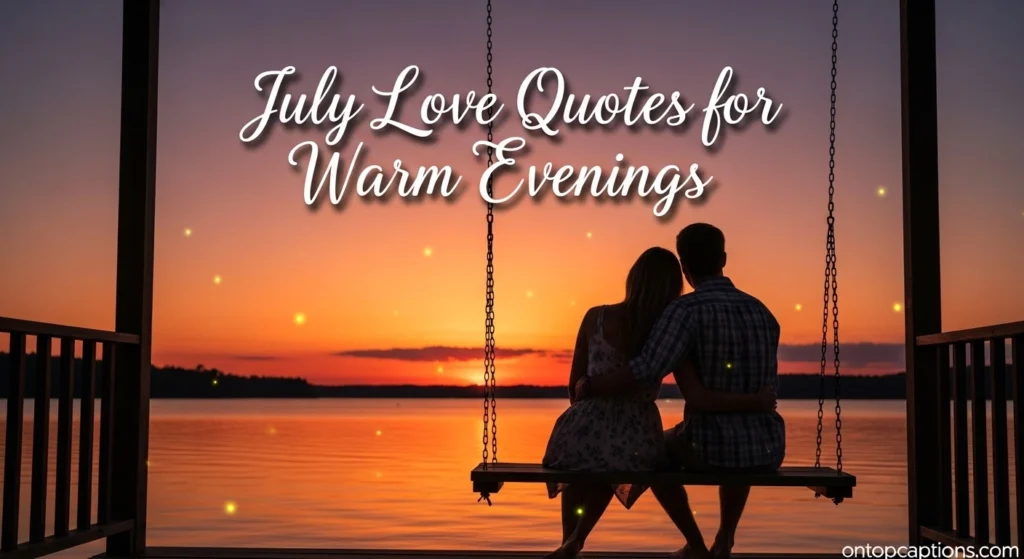 July Love Quotes for Warm Evenings