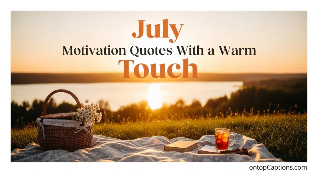 July Motivation Quotes With a Warm Touch