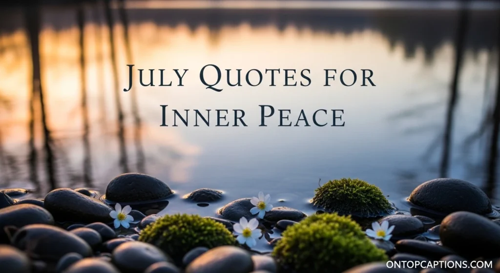 July Quotes for Inner Peace