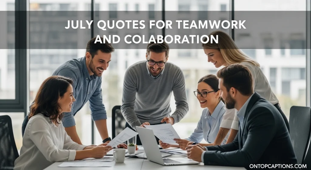 July Quotes for Teamwork and Collaboration