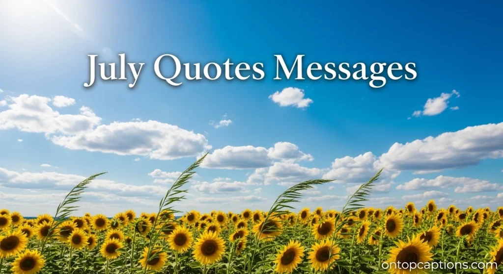 July Quotes Messages
