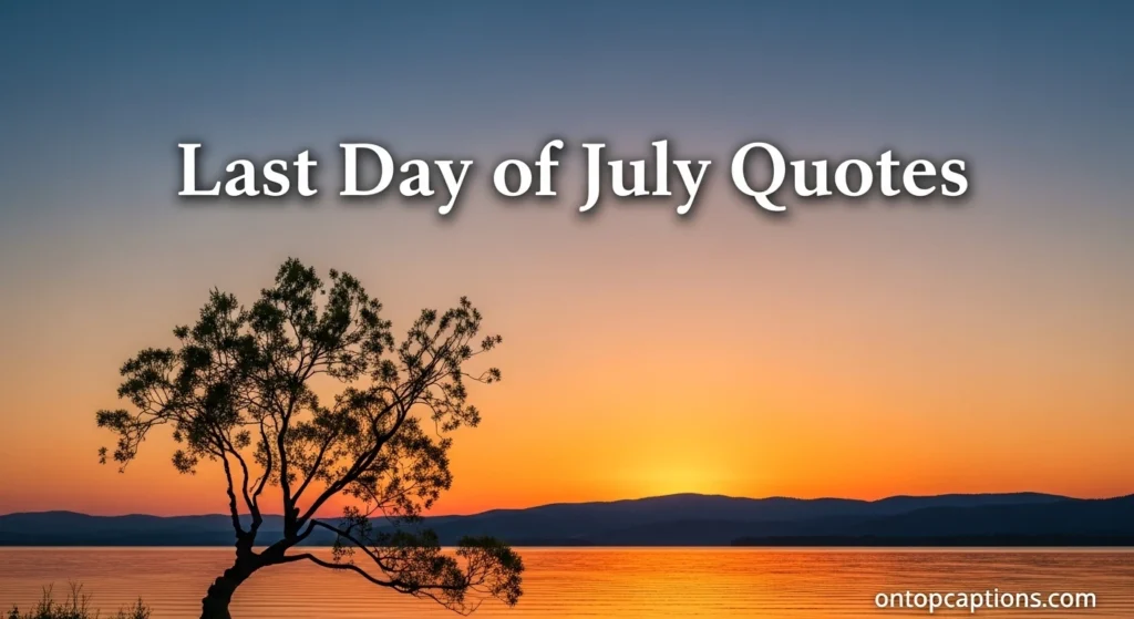 Last Day of July Quotes