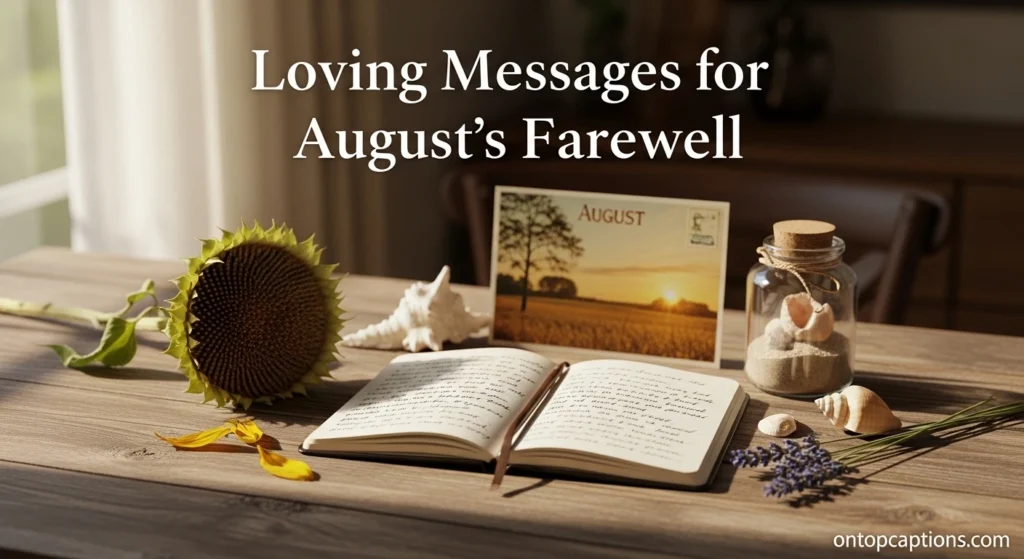 Loving Messages for August’s Farewell