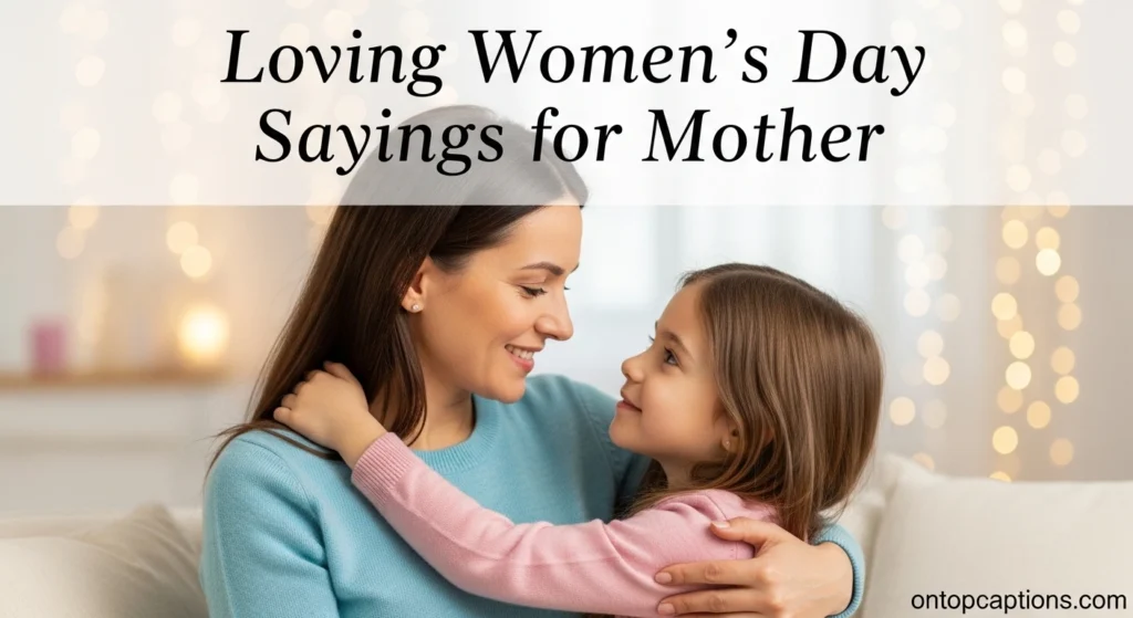 Loving Women’s Day Sayings for Mother