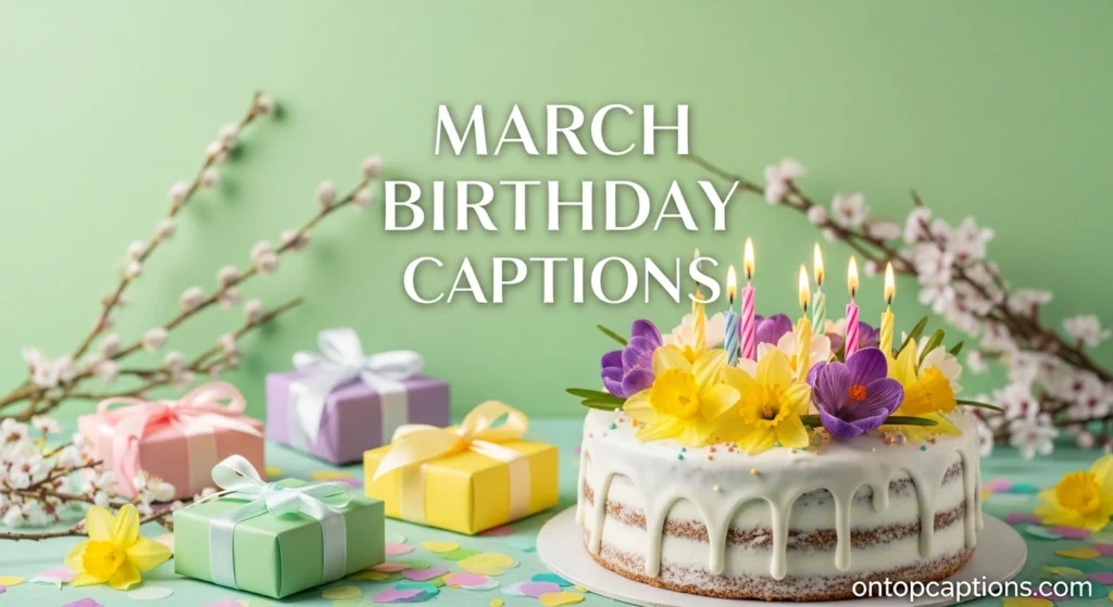 March Birthday Captions