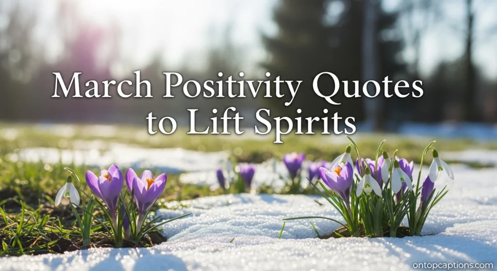 March Positivity Quotes to Lift Spirits
