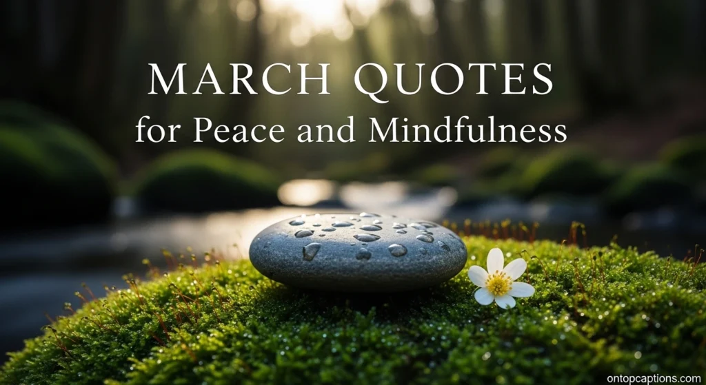 March Quotes for Peace and Mindfulness