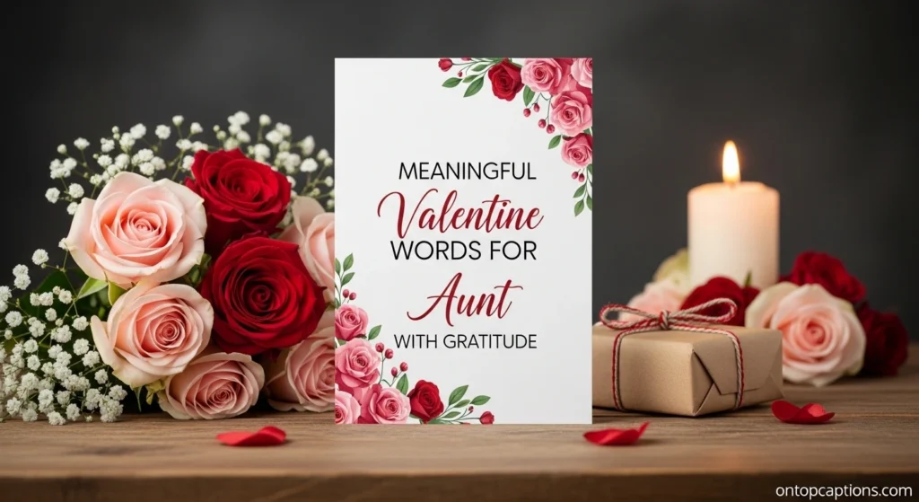 Meaningful Valentine Words for Aunt with Gratitude