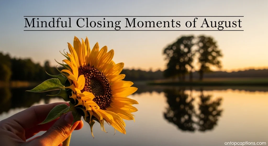 Mindful Closing Moments of August