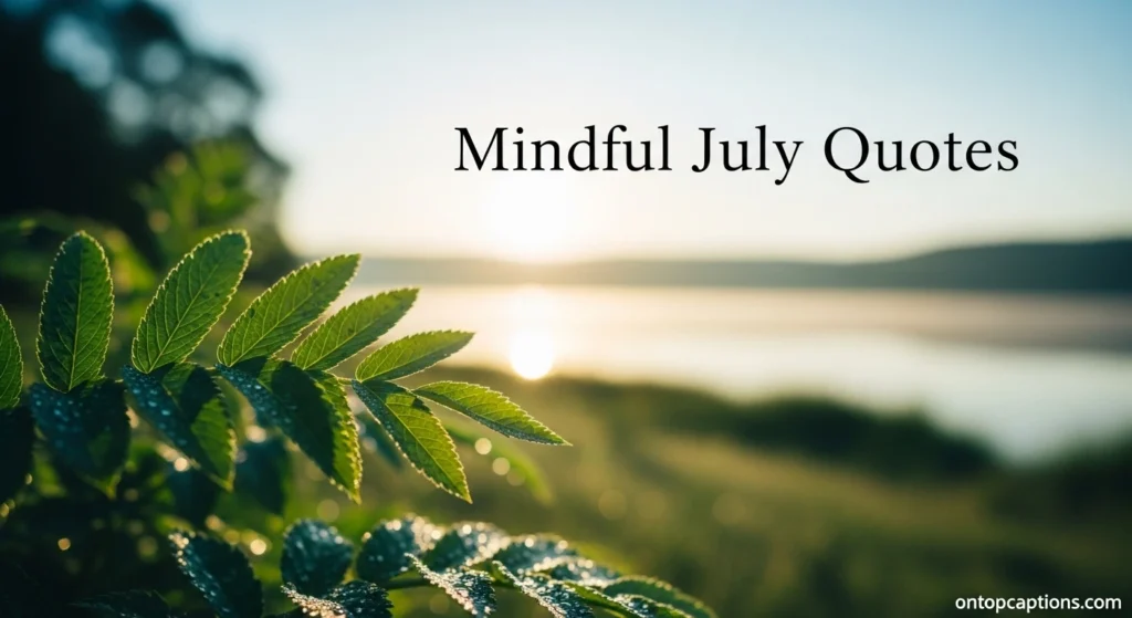 Mindful July Quotes