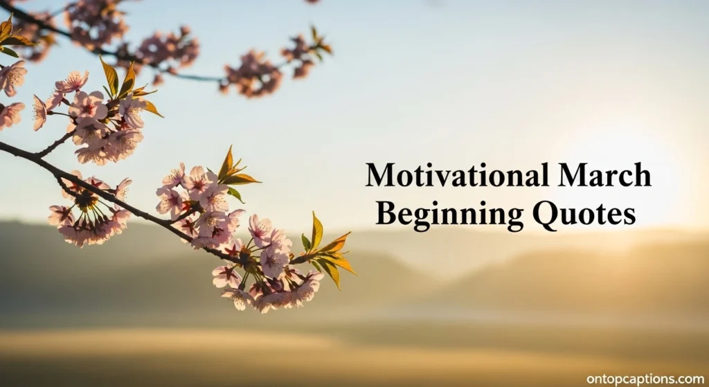 Motivational March Beginning Quotes