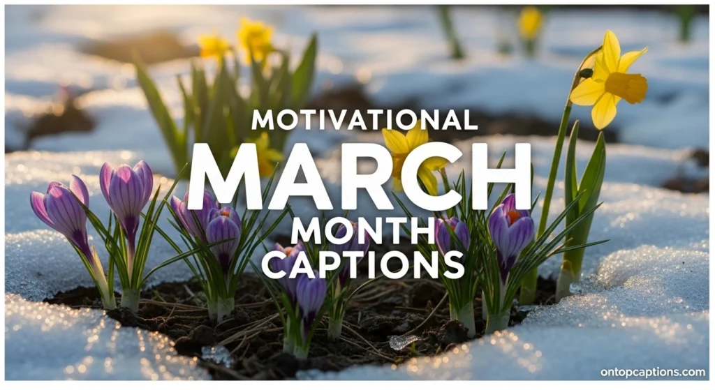 Motivational March Month Captions