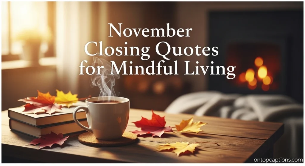November Closing Quotes for Mindful Living