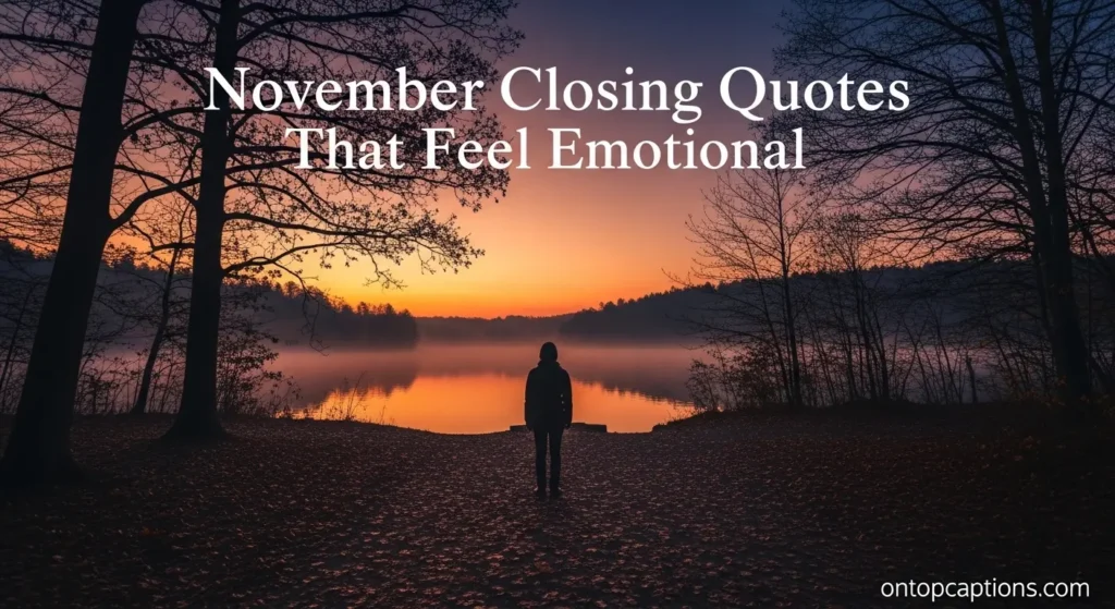 November Closing Quotes That Feel Emotional