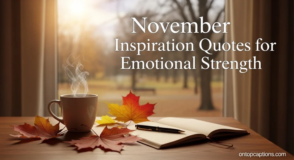 November Inspiration Quotes for Emotional Strength