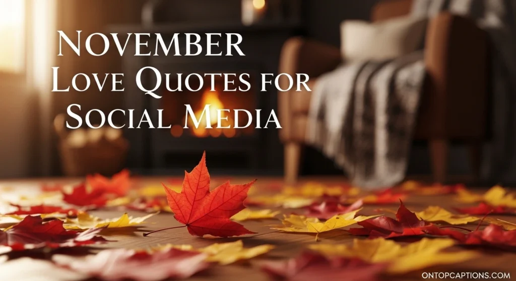 November Love Quotes for Social Media