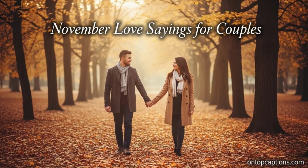 November Love Sayings for Couples