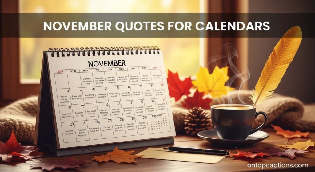 November Quotes for Calendars