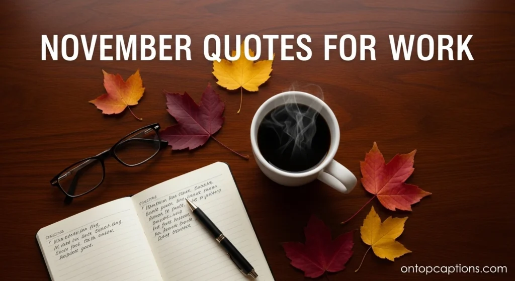 November Quotes for Work