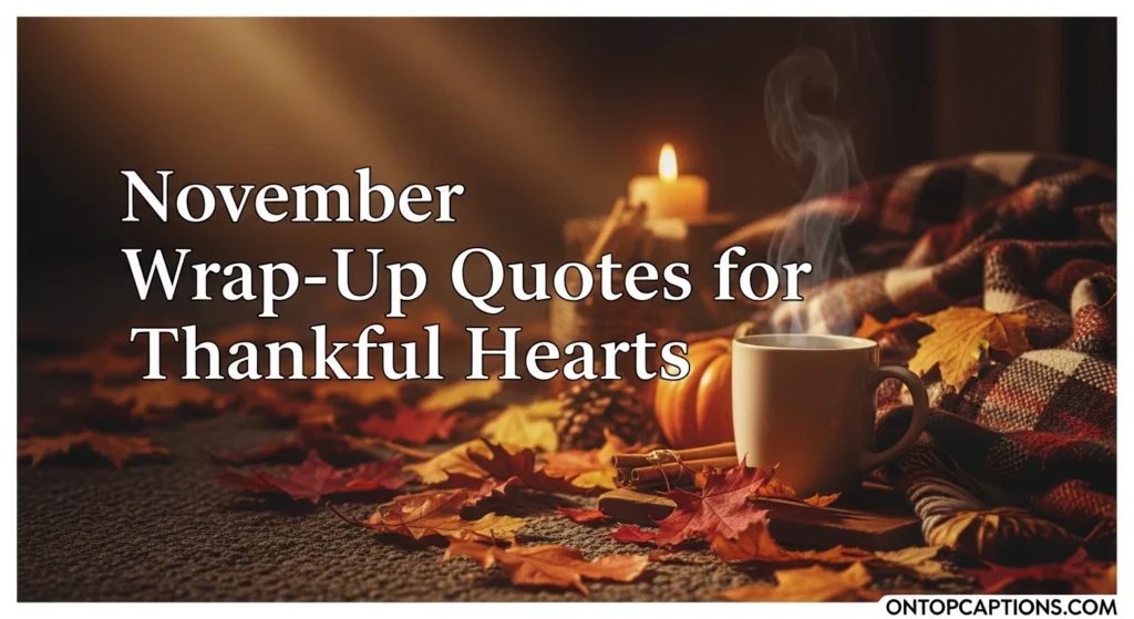 November Wrap-Up Quotes for Thankful Hearts