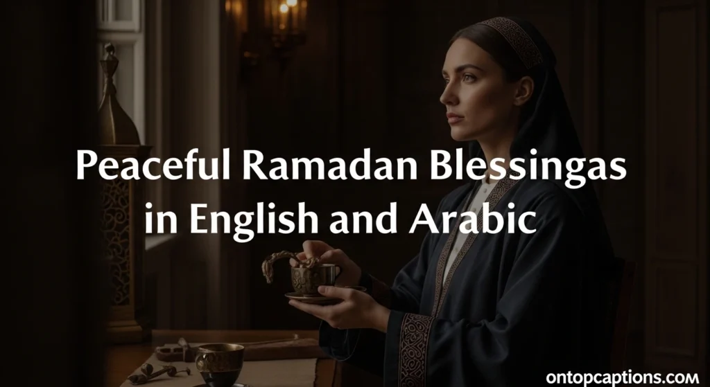 Peaceful Ramadan Blessings in English and Arabic