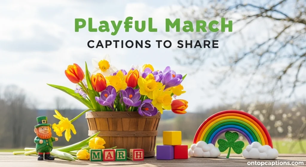 Playful March Captions to Share