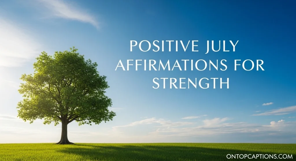 Positive July Affirmations for Strength