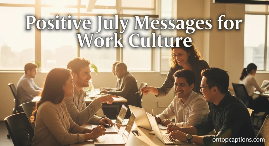 Positive July Messages for Work Culture