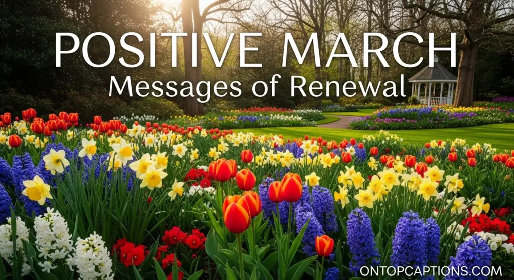 Positive March Messages of Renewal