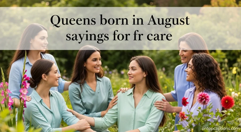 Queens born in August sayings for care
