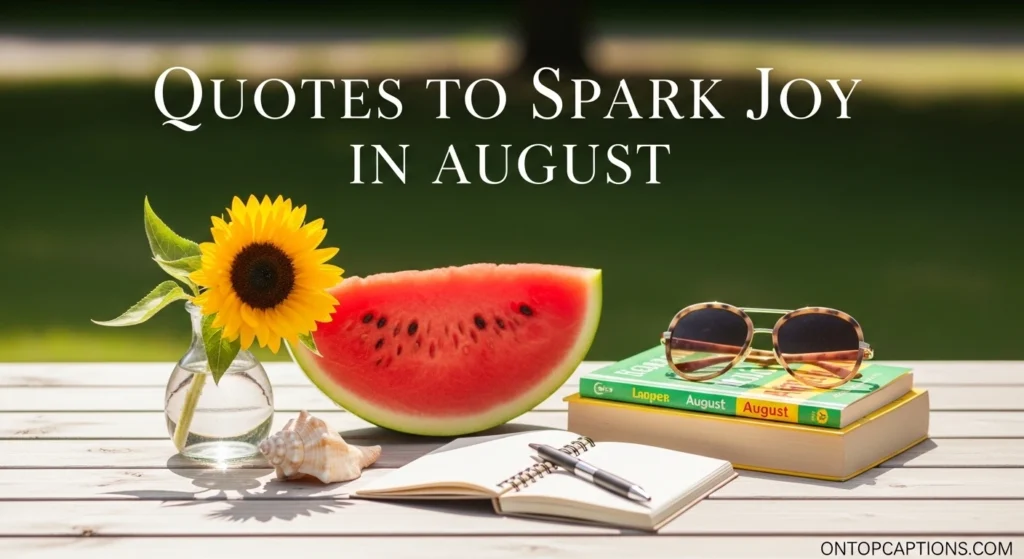 Quotes to Spark Joy in August