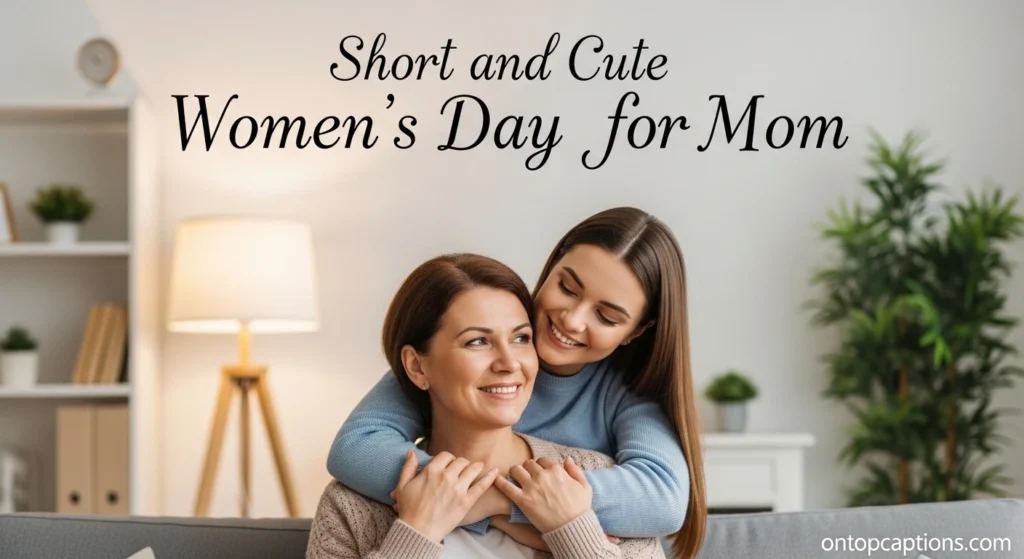 Short and Cute Women’s Day Lines for Mom