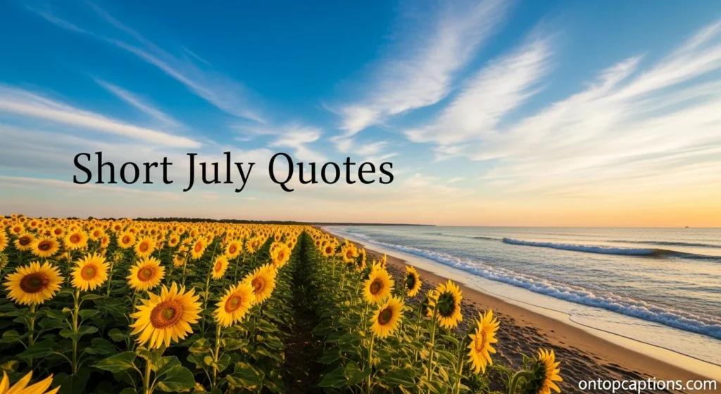 Short July Quotes