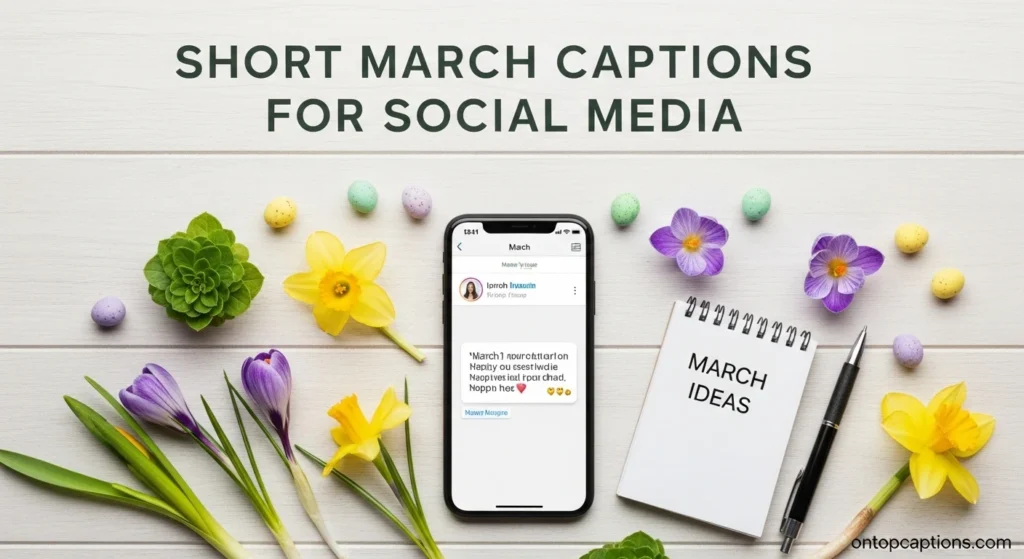 Short March Captions for Social Media