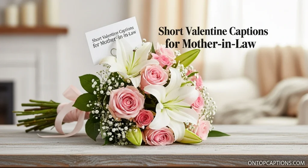 Short Valentine Captions for Mother-in-Law
