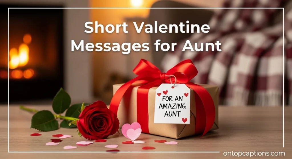 Short Valentine Messages for Aunt