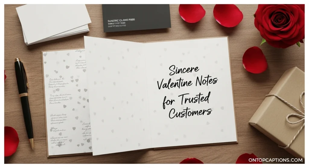 Sincere Valentine Notes for Trusted Customers
