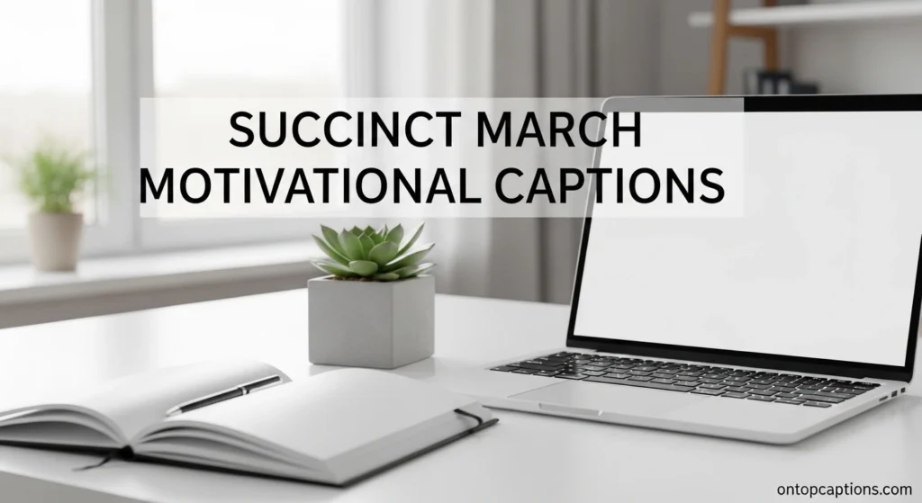 Succinct March Motivational Captions