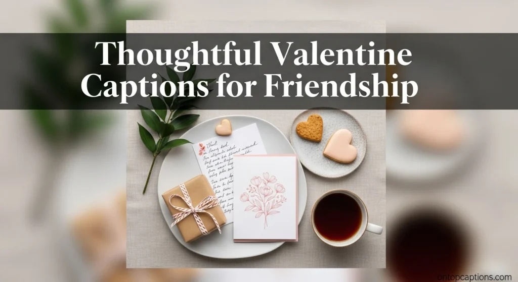 Thoughtful Valentine Captions for Friendship
