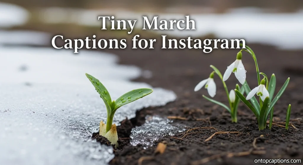 Tiny March Captions for Instagram