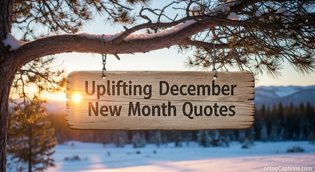 Uplifting December New Month Quotes