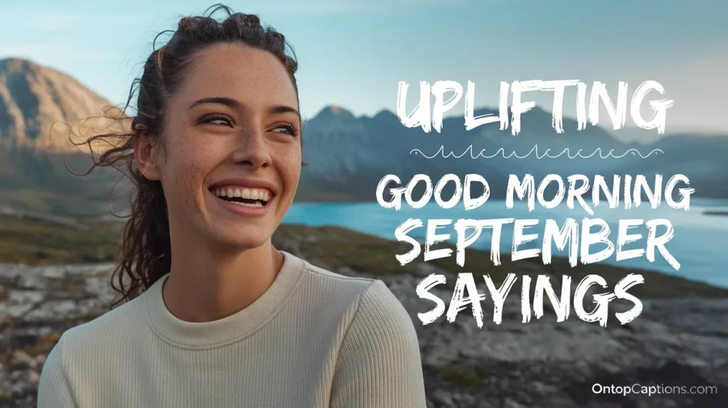 Uplifting Good Morning September Sayings