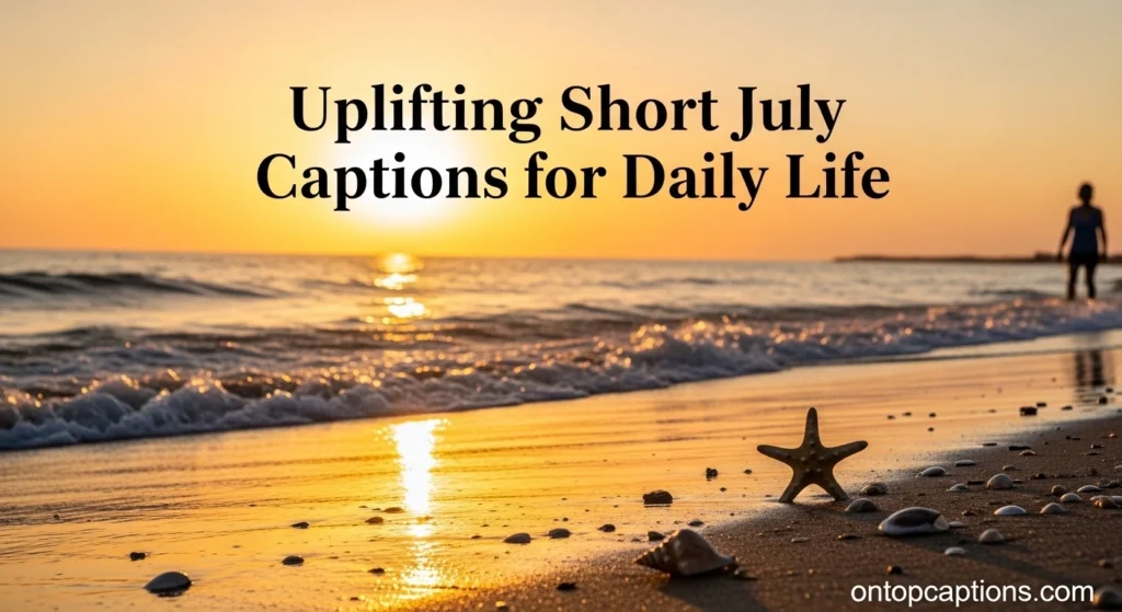 Uplifting Short July Captions for Daily Life