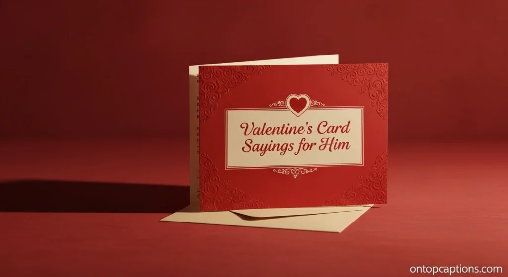 Valentine's Card Sayings for Him