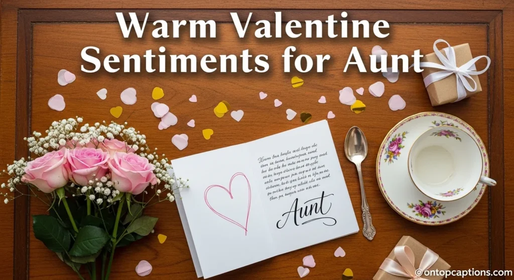 Warm Valentine Sentiments for Aunt